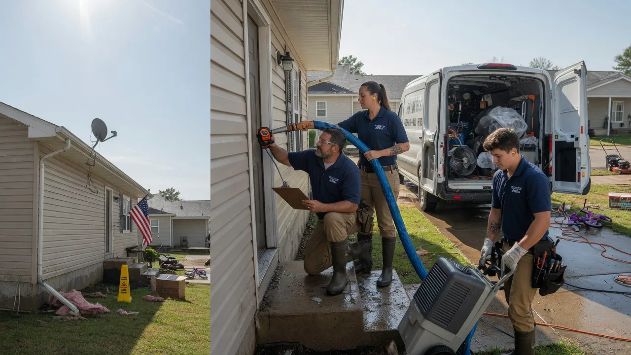 Ceiling Water Damage Restoration in Moore, ID near me